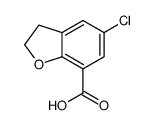 5-chloro-2,3-dihydro-1-benzofuran-7-carboxylic acid Structure