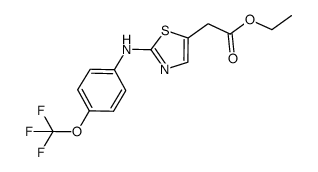 ethyl 2-(2-(4-(trifluoromethoxy)phenylamino)thiazol-5-yl)acetate Structure