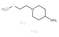 1-[2-(methylthio)ethyl]-4-piperidinamine(SALTDATA: 2HCl) structure