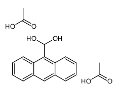 acetic acid,anthracen-9-ylmethanediol结构式