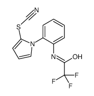 [1-[2-[(2,2,2-trifluoroacetyl)amino]phenyl]pyrrol-2-yl] thiocyanate结构式