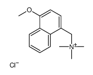 (4-methoxynaphthalen-1-yl)methyl-trimethylazanium,chloride Structure