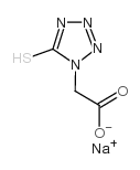 5-巯基-(1H)-四唑基乙酸钠结构式
