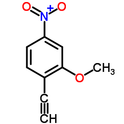 1-乙炔基-2-甲氧基-4-硝基苯结构式