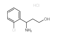 DL-3-(2-CHLOROPHENYL)-BETA-ALANINOL HCL Structure