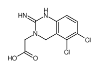 2-氨基-5,6-二氯-3(4H)-喹唑啉乙酸(阿那格雷杂质B)结构式