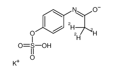 4-Acetaminophen sulfate-d3 potassium结构式