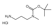 (3-氨基丙基)(甲基)氨基甲酸叔丁酯盐酸盐结构式