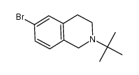 6-bromo-2-tert-butyl-1,2,3,4-tetrahydroisoquinoline结构式