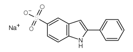 2-苯基吲哚-5-磺酸钠结构式