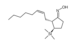 (2R,3R)-2-((Z)-oct-2-en-1-yl)-3-(trimethylsilyl)cyclopentan-1-one oxime结构式
