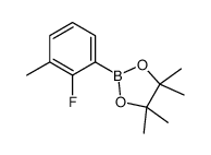 2-(2-氟-3-甲基苯基)-4,4,5,5-四甲基-1,3,2-二氧杂硼烷结构式