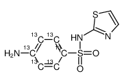 磺胺噻唑-苯基-13C6结构式