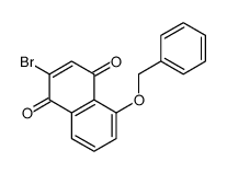 2-bromo-5-phenylmethoxynaphthalene-1,4-dione结构式
