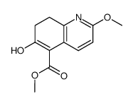 6-羟基-2-甲氧基-7,8-二氢喹啉-5-羧酸甲酯结构式