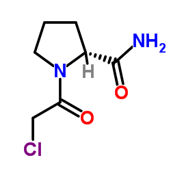 R-1-氯乙酰基-2-氰基吡咯烷结构式