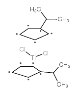 二氯化双(异丙基环戊二烯基)钛结构式