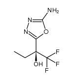 (2S)-2-(5-amino-1,3,4-oxadiazol-2-yl)-1,1,1-trifluorobutan-2-ol结构式