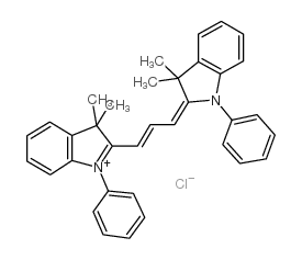 2-[(e)-3-(3,3-dimethyl-1-phenyl-1,3-dihydro-2h-indol-2-ylidene)-1-propenyl]-3,3-dimethyl-1-phenyl-3h-indolium chloride Structure