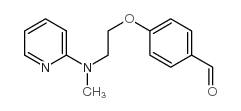 4-[2-(甲基-2-吡啶基氨基)乙氧基]苯甲醛结构式