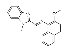 (2-methoxynaphthalen-1-yl)-(1-methylbenzimidazol-2-yl)diazene结构式