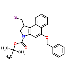 2-Methyl-2-propanyl 5-(benzyloxy)-1-(chloromethyl)-1,2-dihydro-3H-benzo[e]indole-3-carboxylate Structure