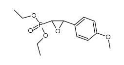 p-methoxyphenyl-2 epoxy-1,2 ethanephosphonate结构式