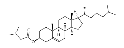 N-Cholesteryloxycarbonylmethyl-N,N-dimethylamine结构式