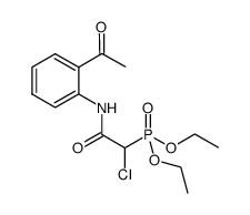 diethyl (2-acetylphenylcarbamoyl)chloromethylphosphonate结构式