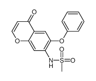 N-(4-oxo-6-phenoxychromen-7-yl)methanesulfonamide结构式