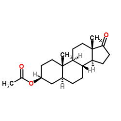 Epiandrosterone acetate structure