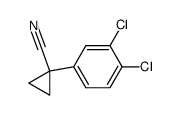 1-(3,4-二氯苯基)环丙烷甲腈结构式