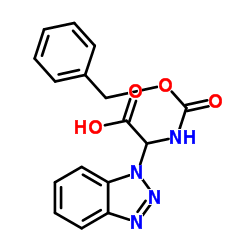 (苯并三唑-1-基)(苄氧羰基氨基)乙酸结构式