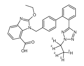 2H-2-Ethyl-d5 Candesartan结构式
