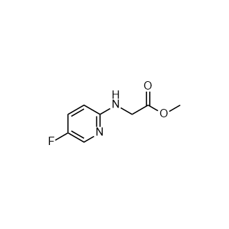 (5-氟吡啶-2-基)甘氨酸甲酯结构式