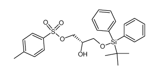 (S)-1-((tert-butyldiphenylsilyl)oxy)-3-(tosyloxy)-2-propanol结构式