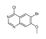 6-溴-4-氯-7-甲氧基喹唑啉结构式