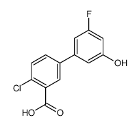 2-chloro-5-(3-fluoro-5-hydroxyphenyl)benzoic acid Structure
