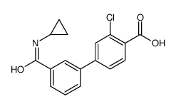 3-氯-3-(环丙基氨基甲酰)-[1,1-联苯]-4-羧酸结构式