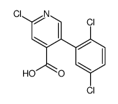 2-chloro-5-(2,5-dichlorophenyl)pyridine-4-carboxylic acid Structure