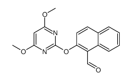 2-(4,6-dimethoxypyrimidin-2-yl)oxynaphthalene-1-carbaldehyde Structure