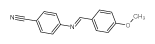 4-[(4-甲氧基苯亚甲基)氨基]氰苯结构式