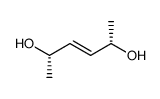 (E)-3-hexene-2,5-diol结构式