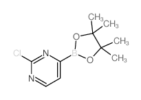 2-氯-4-(4,4,5,5-四甲基-1,3,2-二噁硼烷-2-基)嘧啶结构式