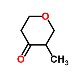 3-Methyltetrahydro-4H-pyran-4-one结构式