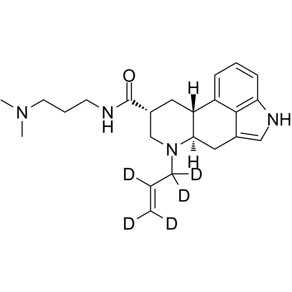 Desethylcarbamoyl Cabergoline-d5结构式