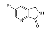 7H-Pyrrolo[3,4-b]pyridin-7-one, 3-bromo-5,6-dihydro- structure