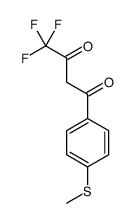 4,4,4-trifluoro-1-(4-methylsulfanylphenyl)butane-1,3-dione Structure