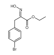 ethyl 3-(4-bromophenyl)-2-(hydroxyimino)propionate Structure