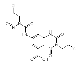 3,5-bis[(2-chloroethyl-nitroso-carbamoyl)amino]benzoic acid Structure